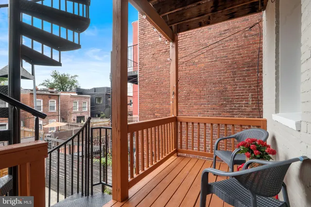 a view of a building with a outdoor space