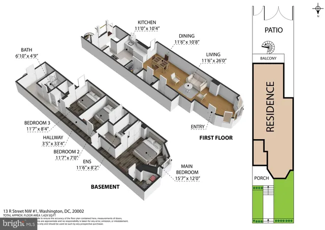 $659,000 | 13 R Street Northeast, Unit 1, Washington, DC 20002