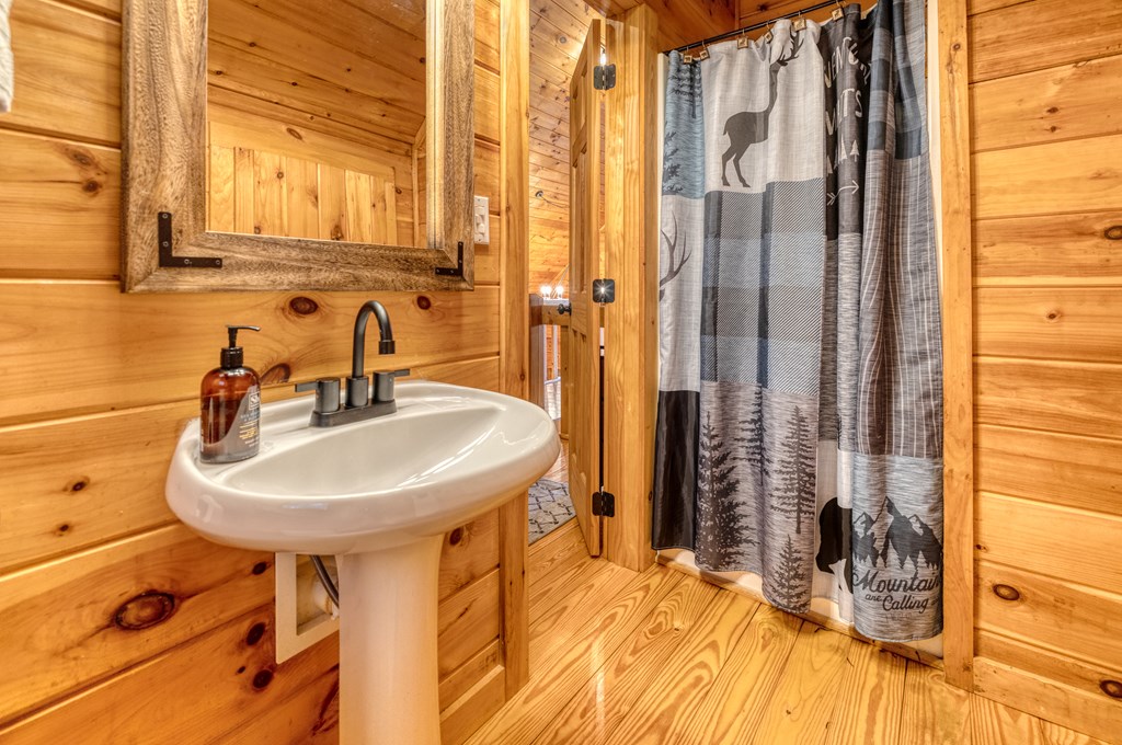 31 The Kings Court Cherry Log, GA 30522 - Photo 29 of 50 a bathroom with a sink and a mirror