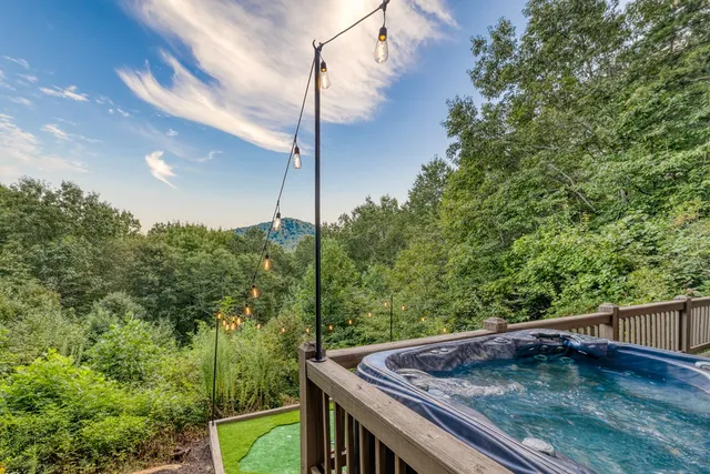a view of a back yard from a window