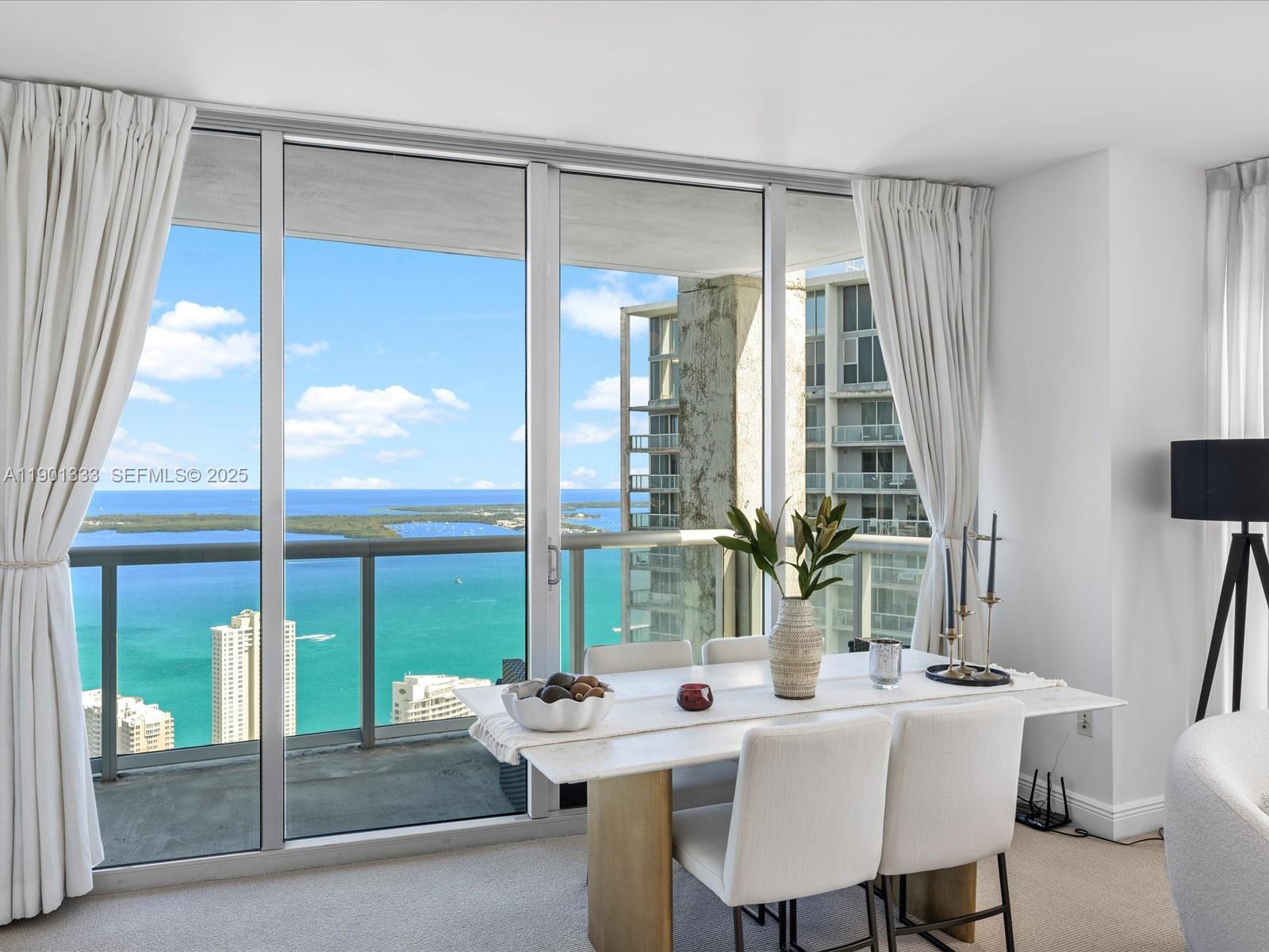 475 Brickell Avenue, Unit 5507 Miami, FL 33131 - Photo 9 of 21 a view of a livingroom with furniture and window