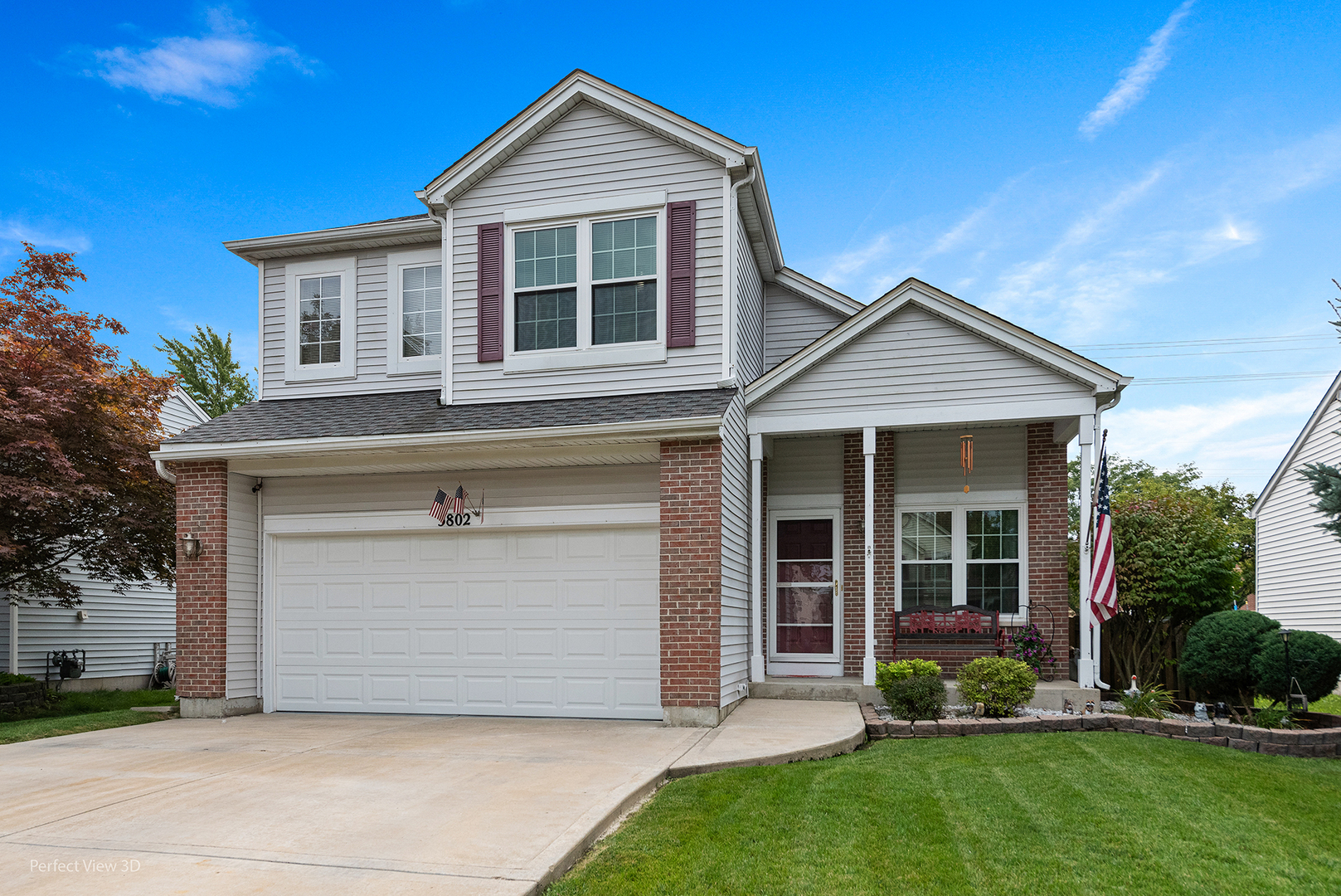 5802 Emerald Pointe Drive Plainfield, IL 60586 - Photo 1 of 28 a front view of a house with a yard and garage