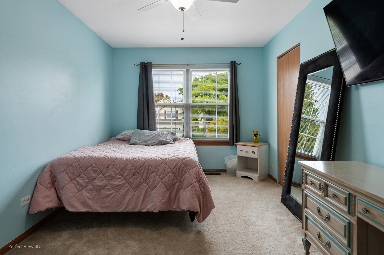 5802 Emerald Pointe Drive Plainfield, IL 60586 - Photo 14 of 28 a bedroom with a bed and a dresser next to a window