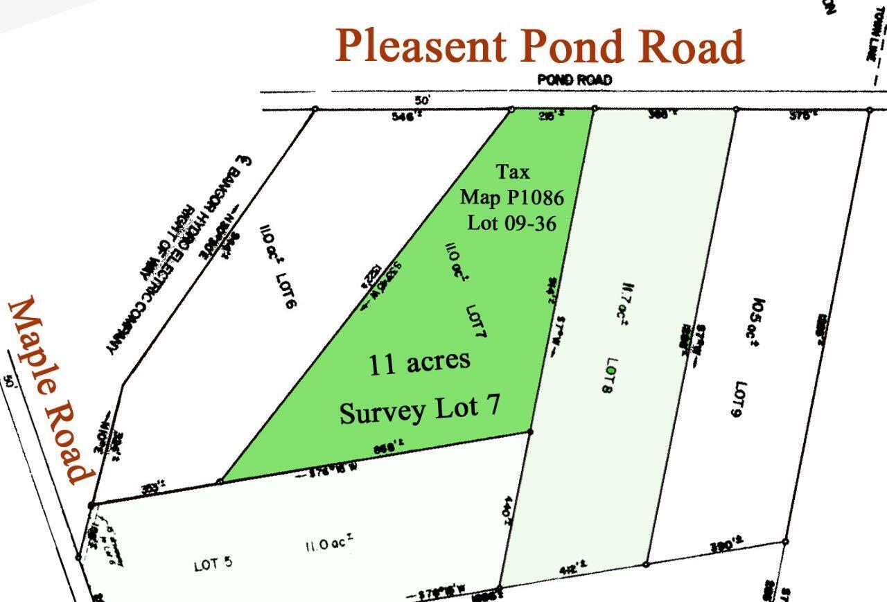 Lot 7 Pleasant Pond Road Milo, ME 04463 - Photo 2 of 14 Survey - Lot 7 - 09-36_edited-4