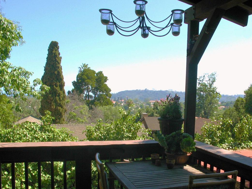 1423 Alta Vista Road Santa Barbara, CA 93103 - Photo 9 of 17 a view of a bench in the balcony