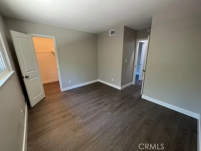 a view of small space with racks on the wall