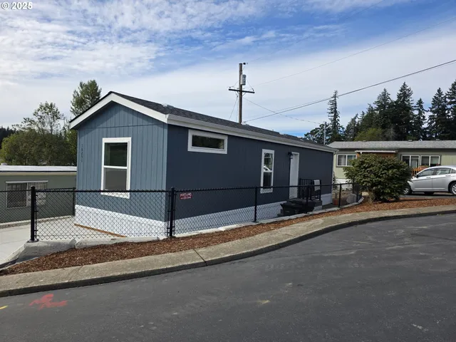 a house view with a street