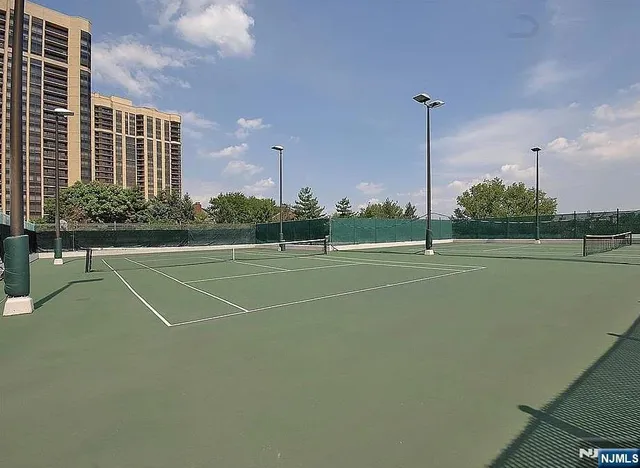 a view of a tennis court