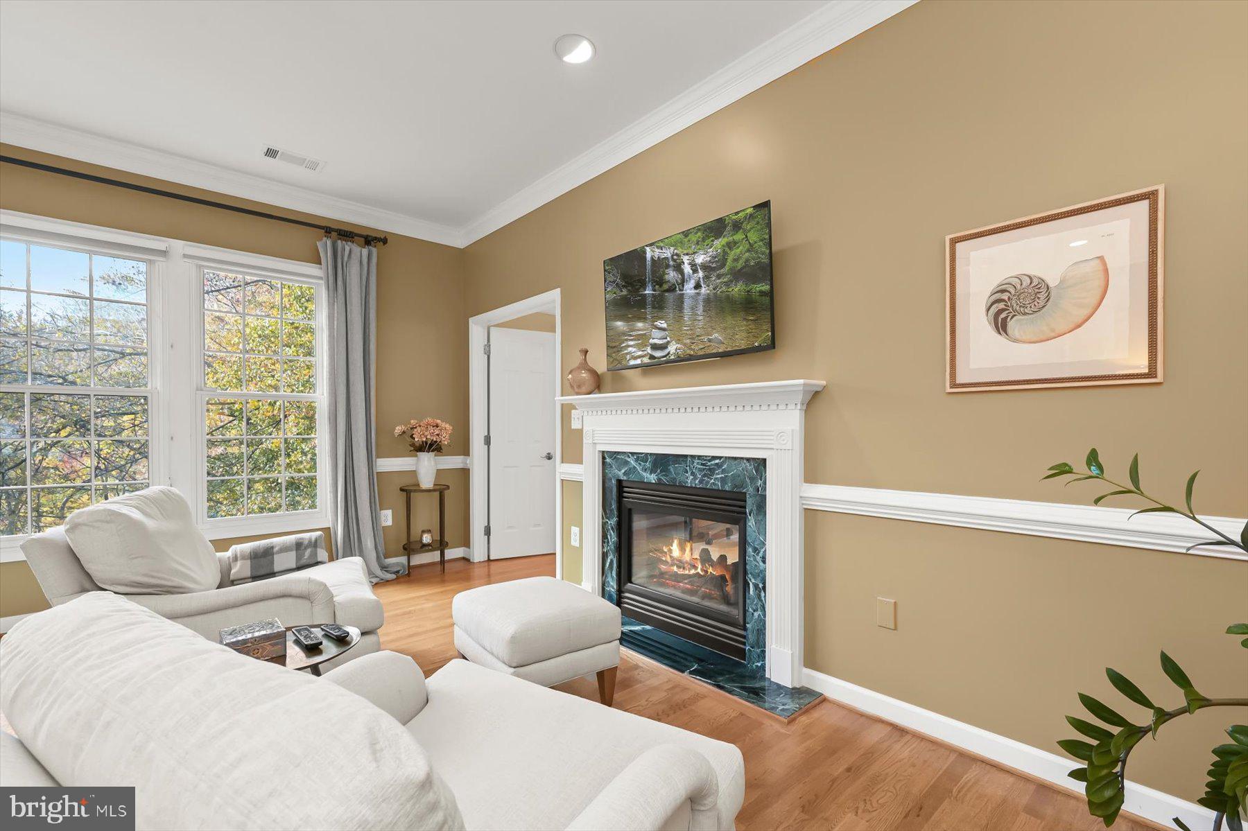 7828 Stable Way Potomac, MD 20854 - Photo 30 of 60 a living room with furniture and a fireplace