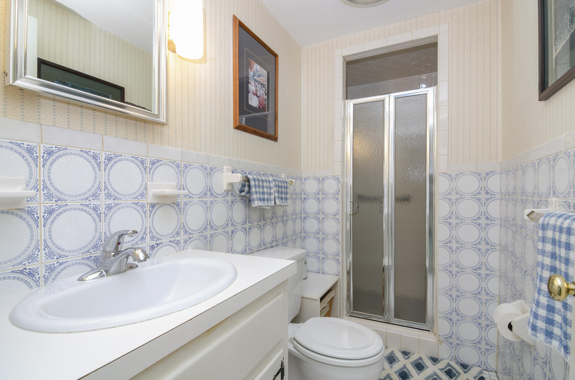 33 Fiddler Crab Lane Mashpee, MA 02649 - Photo 10 of 23 a bathroom with a sink a toilet and shower