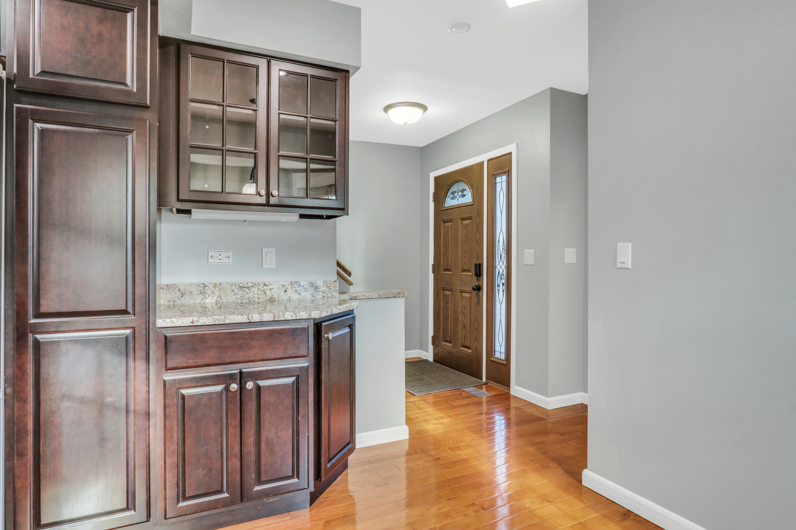 5315 Cypress Circle Gurnee, IL 60031 - Photo 2 of 31 a view of kitchen with granite countertop cabinets and refrigerator