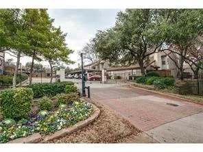 a view of a park with tree s