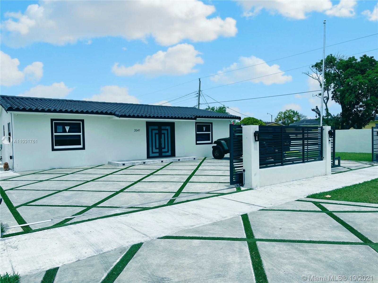 a house with view of garden