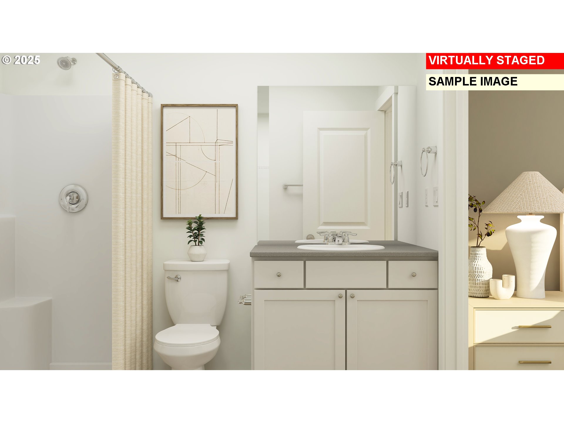 5782 Durst Street Eugene, OR 97402 - Photo 9 of 18 a bathroom with a sink a toilet and shower