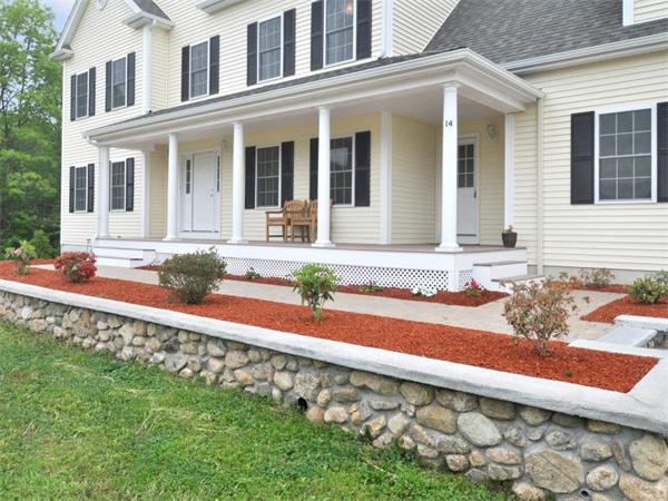 14 Hatch Road Wrentham, MA 02093 - Photo 3 of 28 front view of a house with a yard