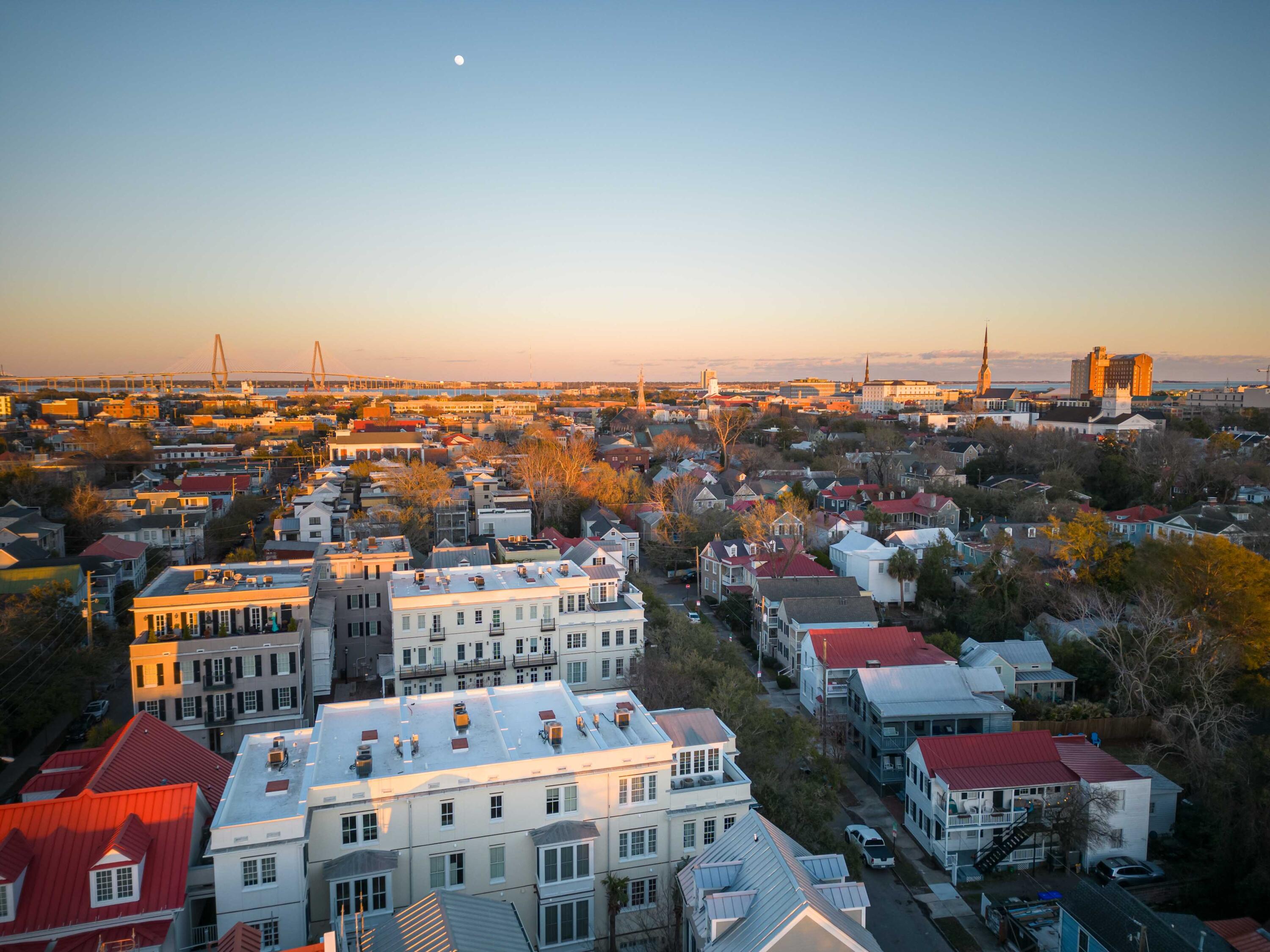 8 Marion Street Charleston, SC 29403 - Photo 28 of 61 Sunsetting over 8 Marion