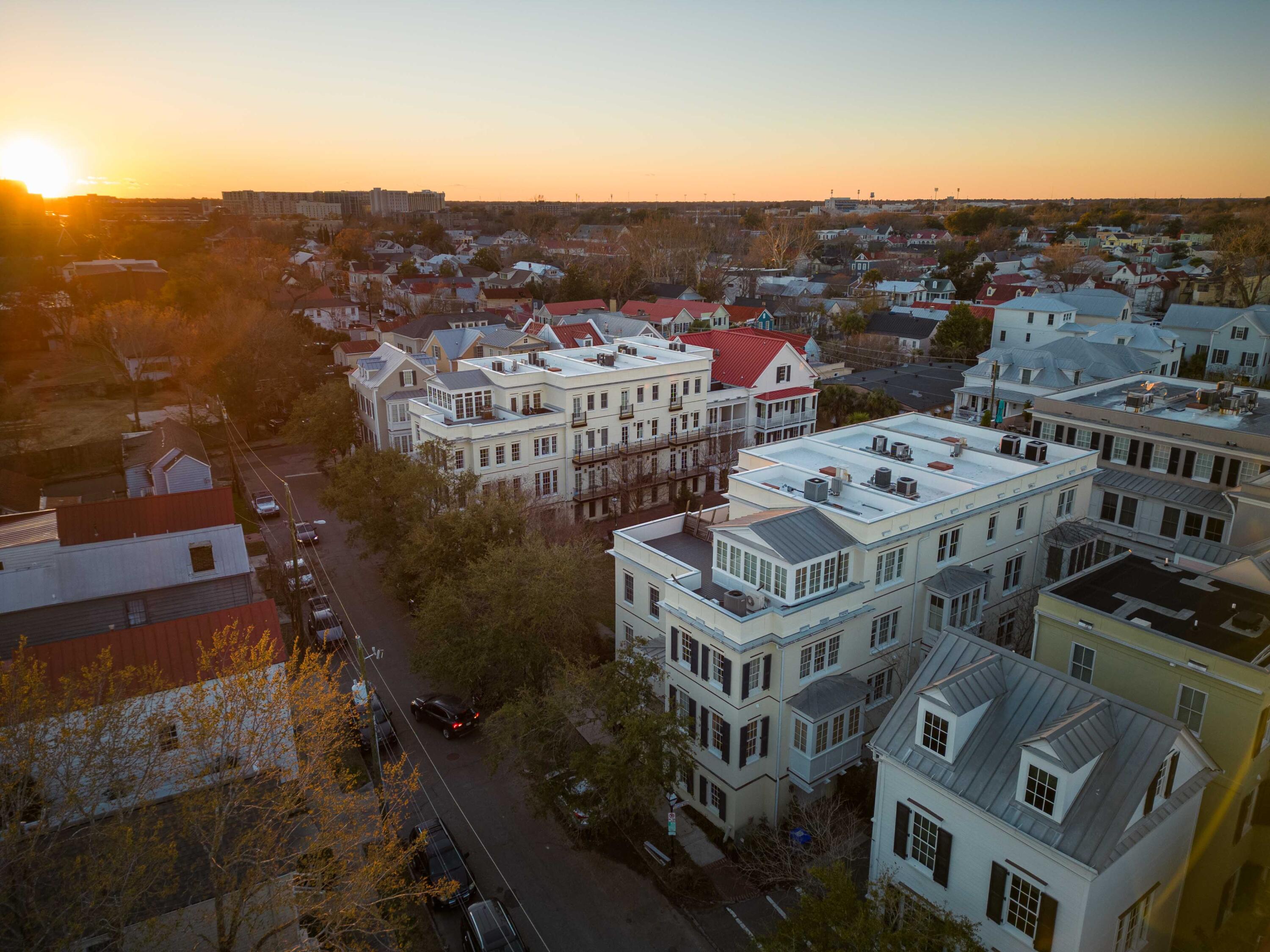 8 Marion Street Charleston, SC 29403 - Photo 42 of 61 Sun Setting overthe square