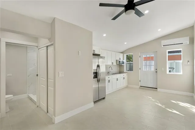 a view of a kitchen with electric equipment