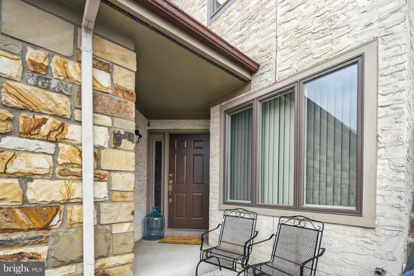 a front view of a building