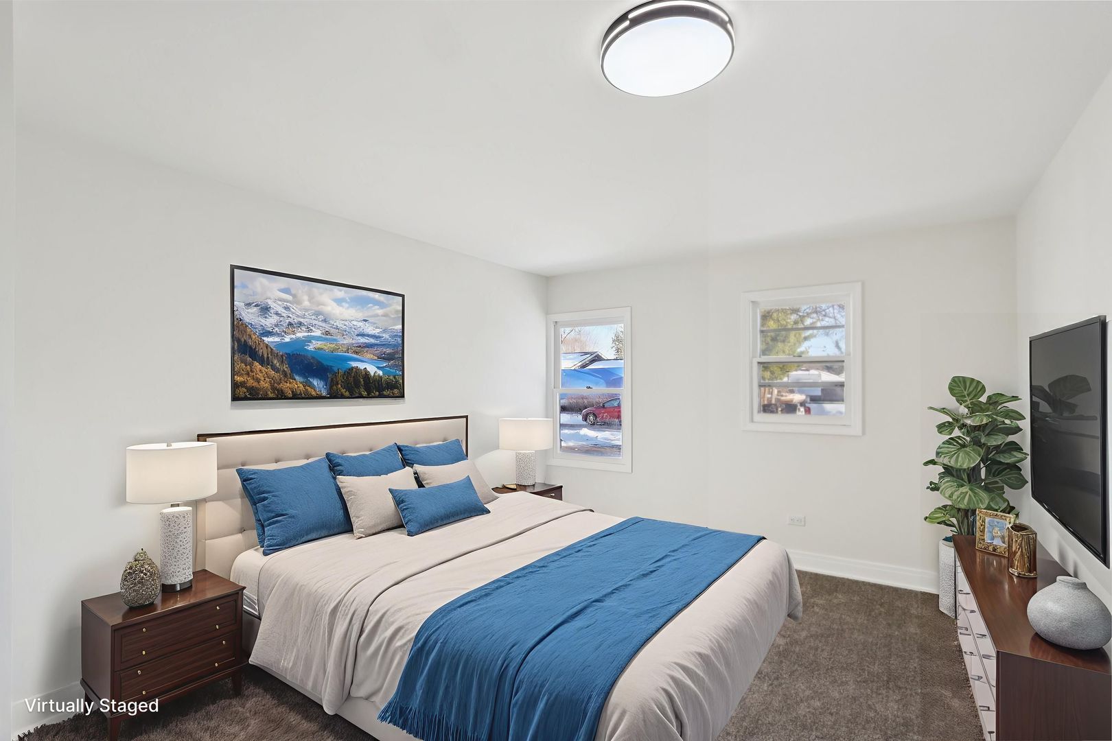 26814 North Genesee Street Wauconda, IL 60084 - Photo 6 of 34 a bedroom with bed and a painting on the wall