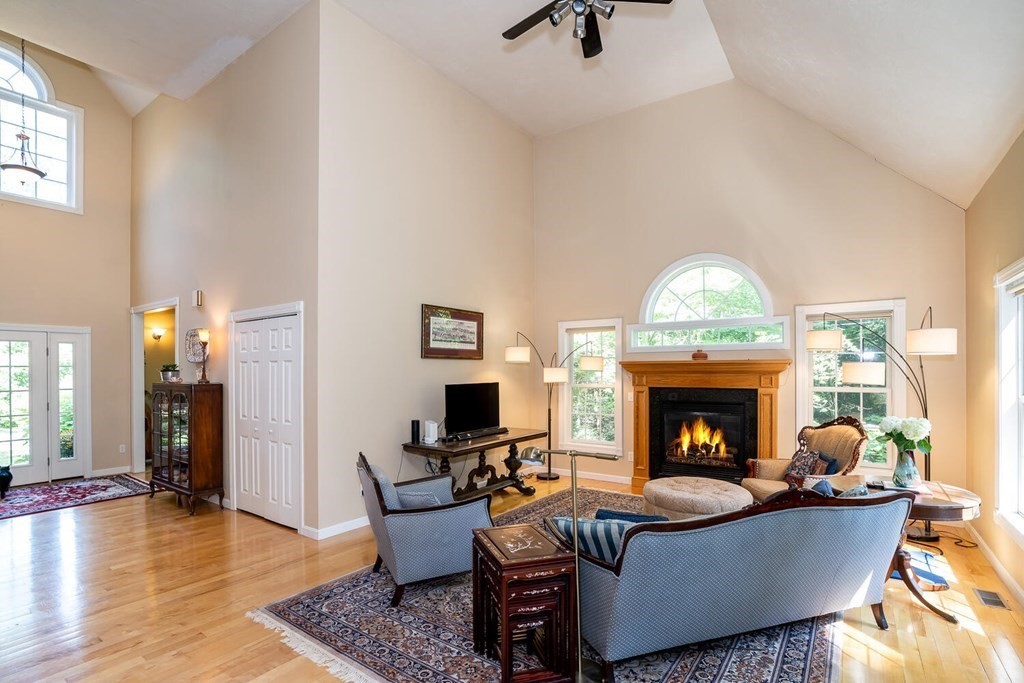 150 East Leverett Road Amherst, MA 01002 - Photo 15 of 42 a living room with furniture and a fireplace