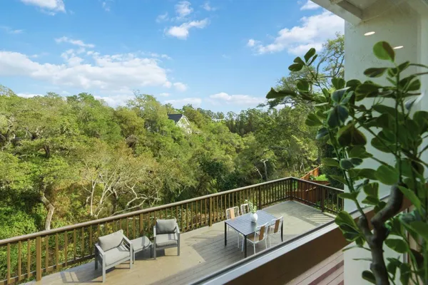 a view of a house with a deck