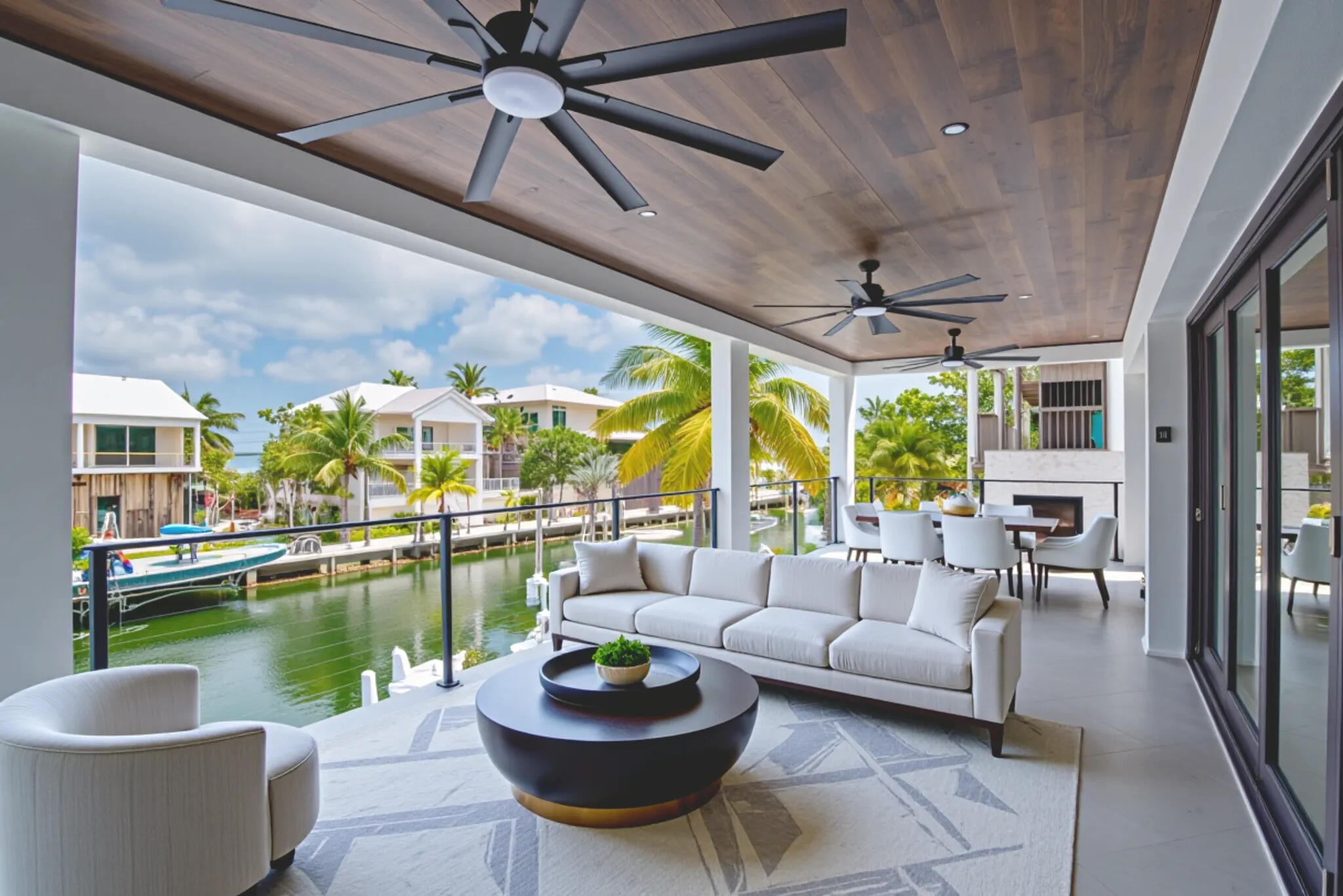3 Evergreen Avenue Key Haven, FL 33040 - Photo 56 of 75 a outdoor space with patio the couches and a dining table with garden view