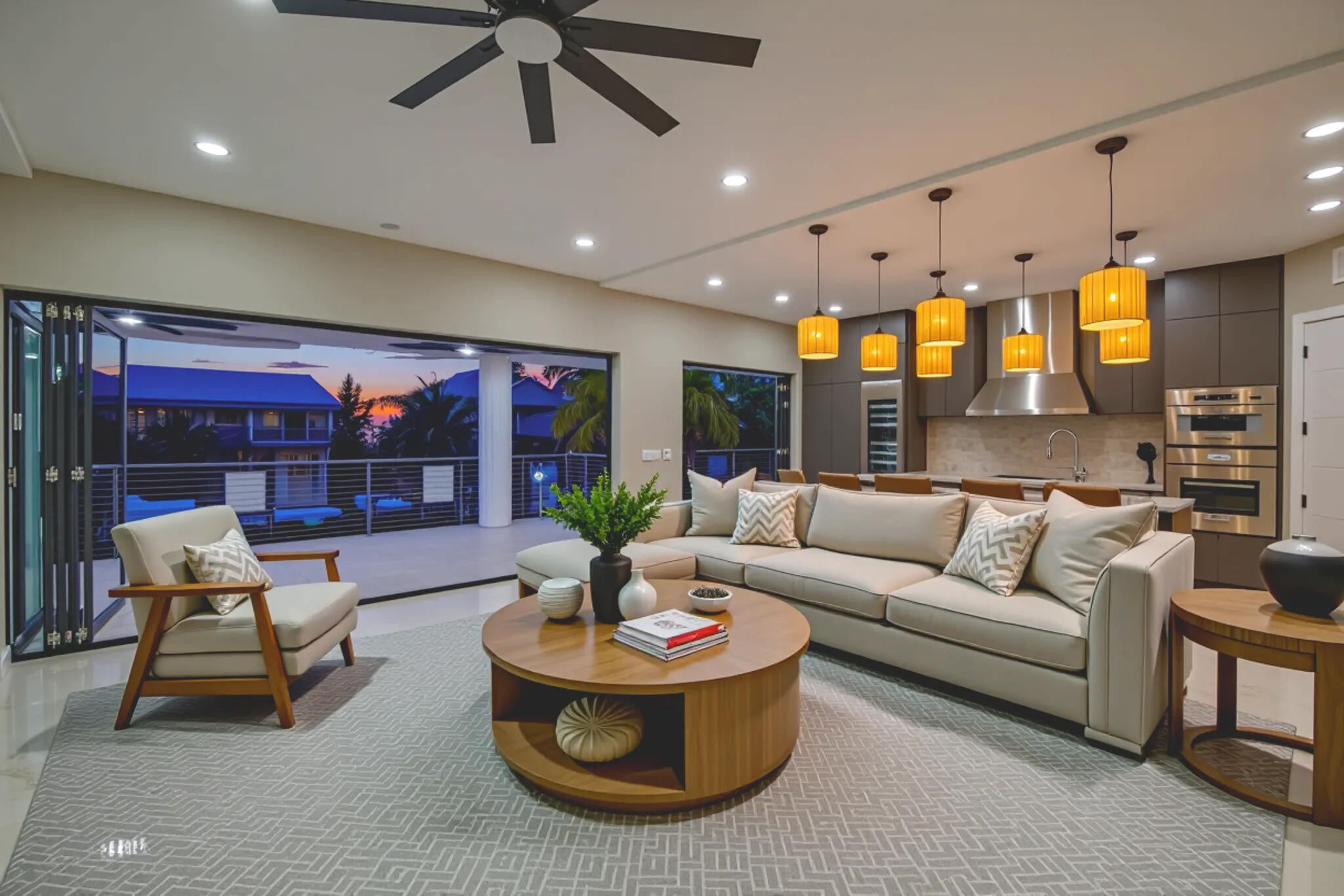3 Evergreen Avenue Key Haven, FL 33040 - Photo 62 of 75 a living room with furniture and a large window