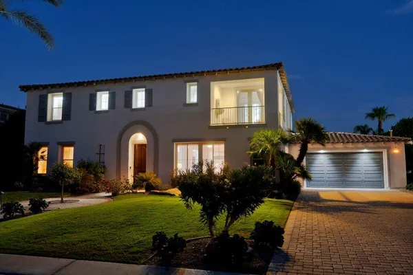 a view of a swimming pool and outdoor space