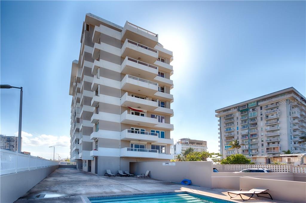 a front view of a building