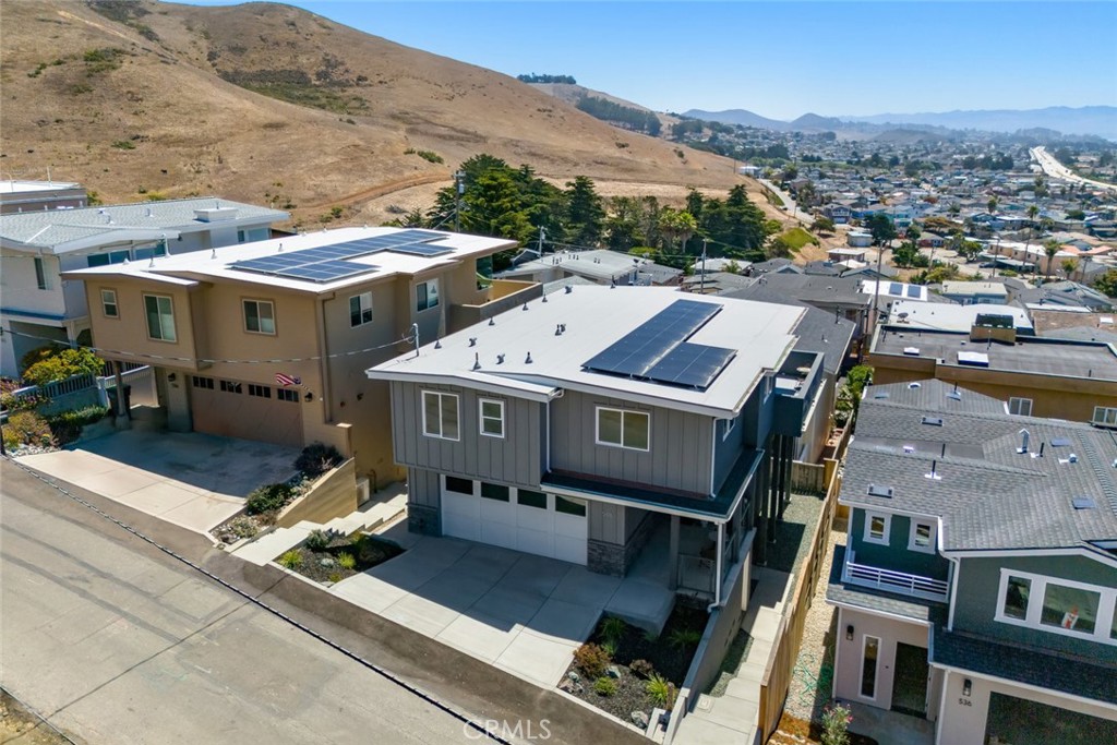 548 Blanca Street Morro Bay, CA 93442 - Photo 47 of 50 an aerial view of a house with a mountain view