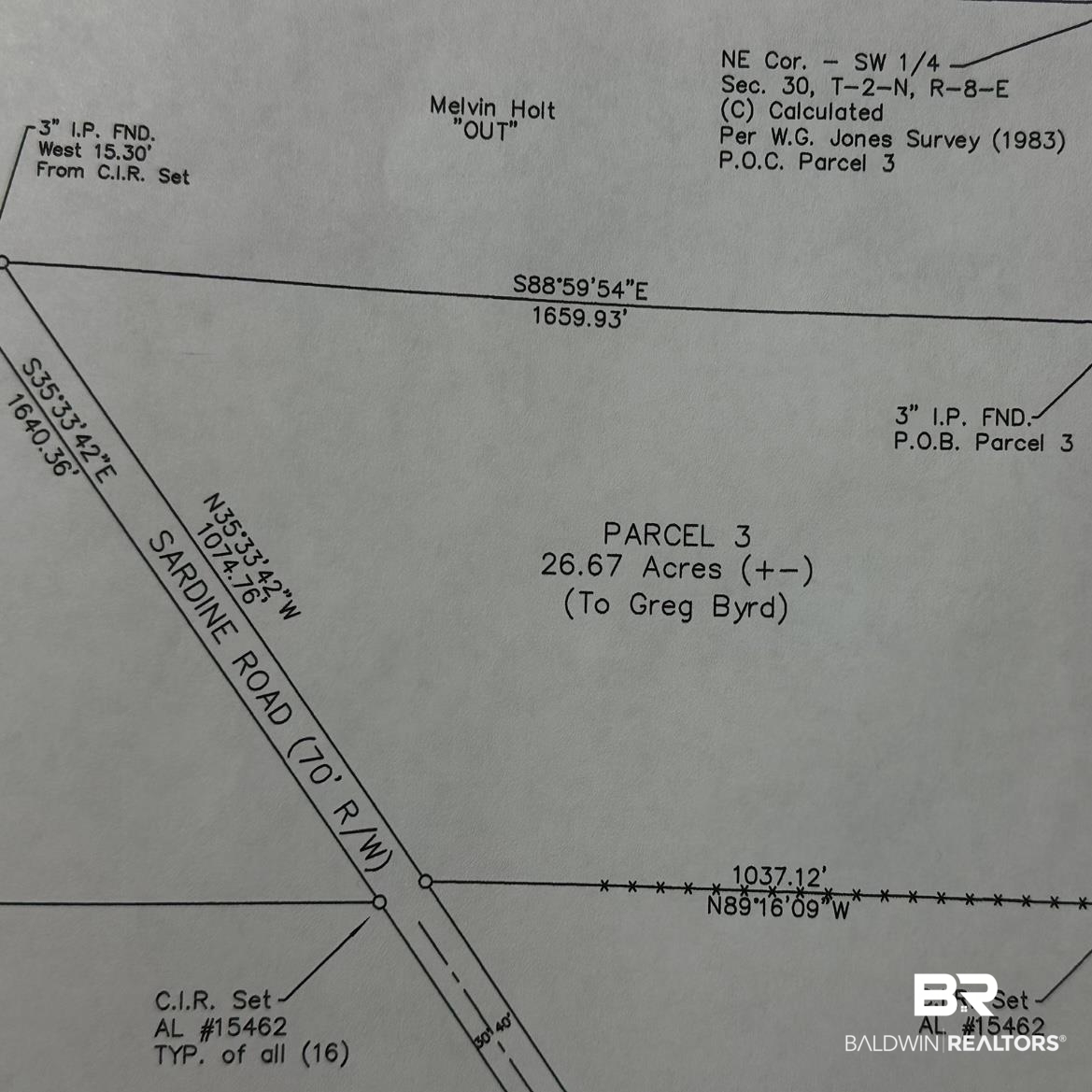 0 Sardine Road Flomaton, AL 36441 - Photo 6 of 7 Map