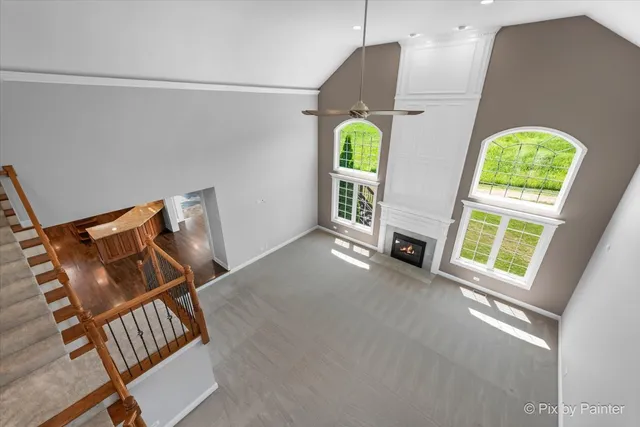 a bathroom with a tub a sink and mirror