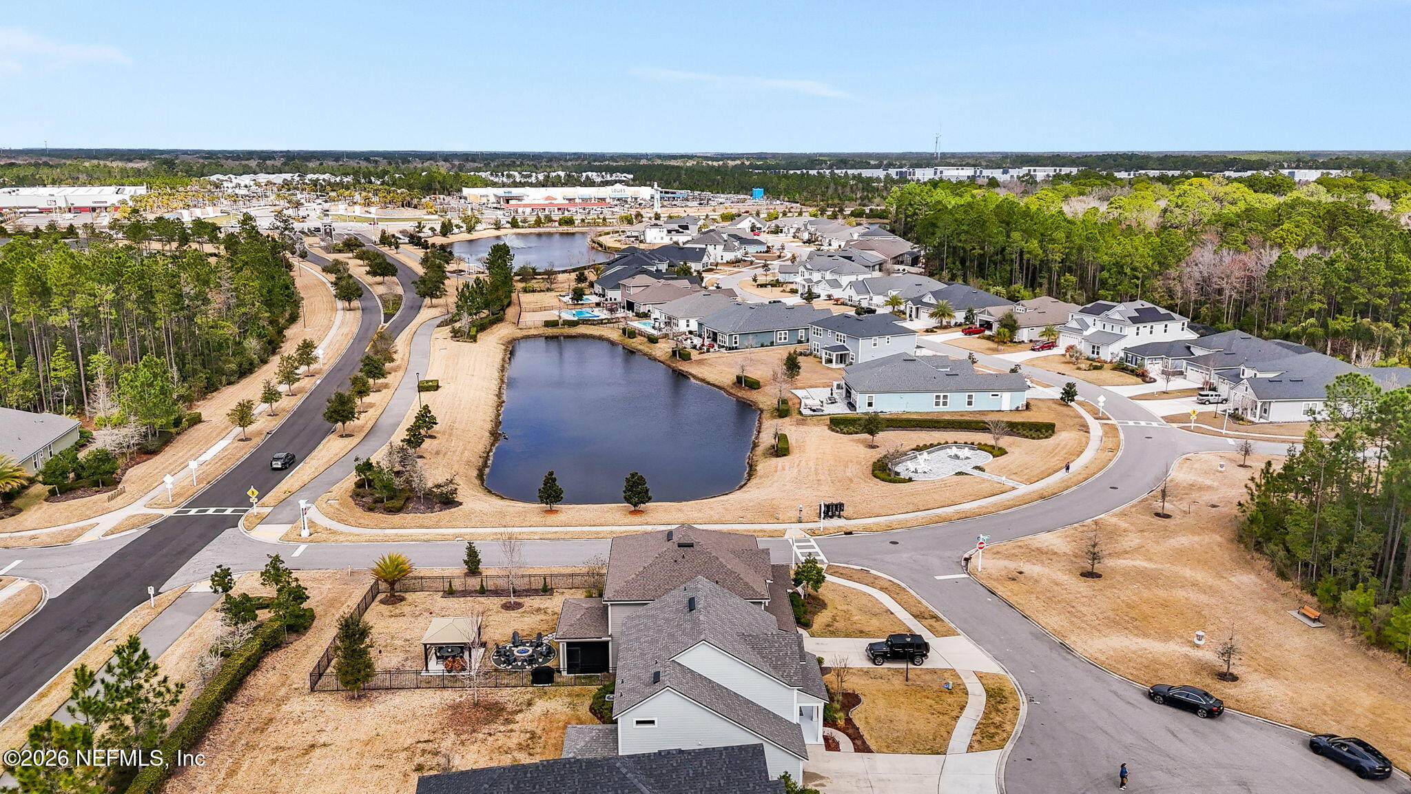 28 Focal Court St. Augustine, FL 32095 - Photo 47 of 54 an aerial view of residential houses with outdoor space