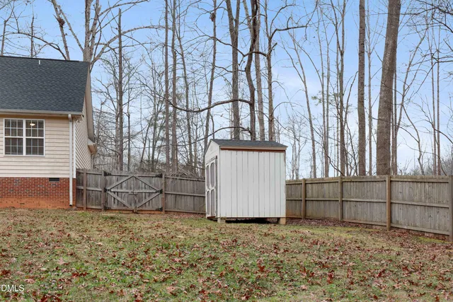 a backyard of a house