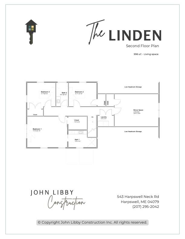 139 B Pratt Road Bowdoinham, ME 04008 - Photo 8 of 8 139A Pratt Road Paper Spec The Linden Fl