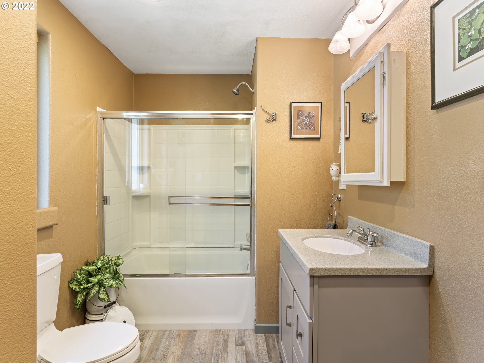 3530 Highway 38 Drain, OR 97435 - Photo 18 of 32 a bathroom with a sink toilet and shower
