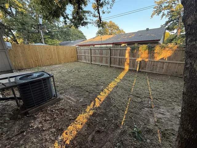 a backyard of a house