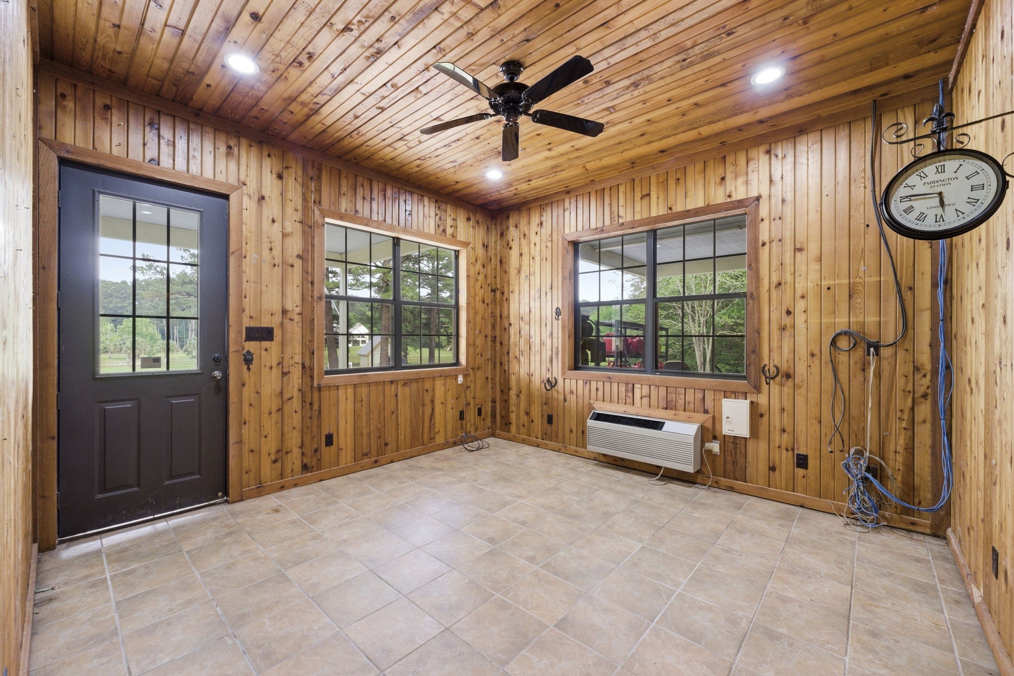 43 Pool Road Richards, TX 77873 - Photo 45 of 50 The office located in the horse barn is equipped with AC and a full bathroom, ready for daily use on the farm.