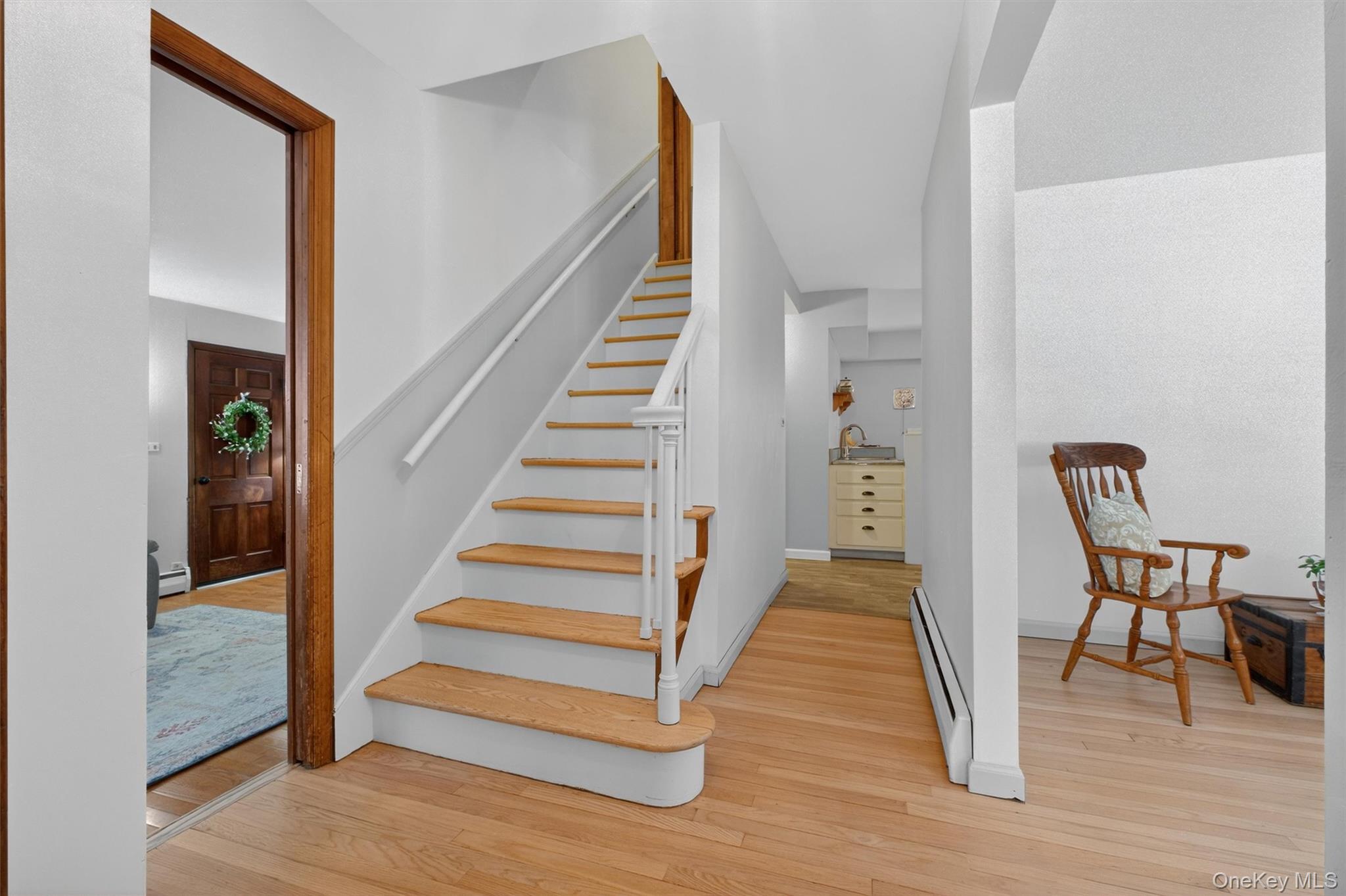 22 Hatfield Road Mahopac, NY 10541 - Photo 19 of 46 Stairway to second story, showing hall down to kitchen. Ideal layout.