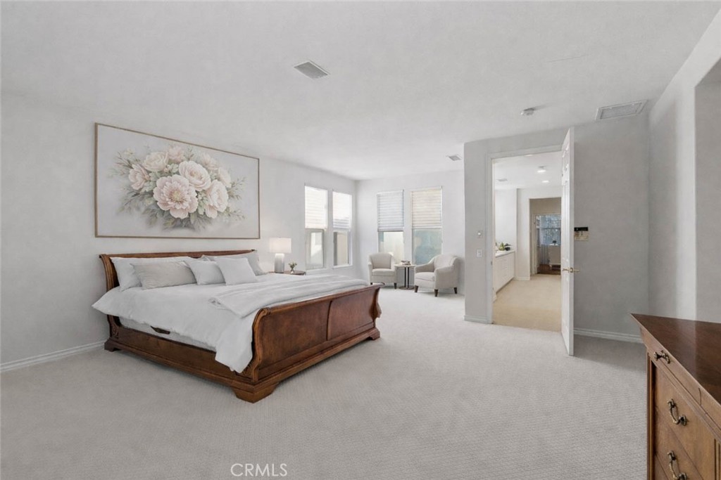 27053 Island Road Valencia, CA 91355 - Photo 31 of 57 Virtually Staged Primary Suite with Balcony Lake Views