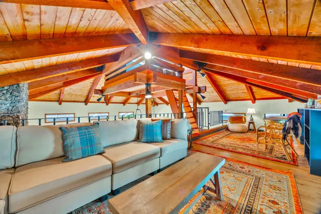 a view of a couch in the roof deck