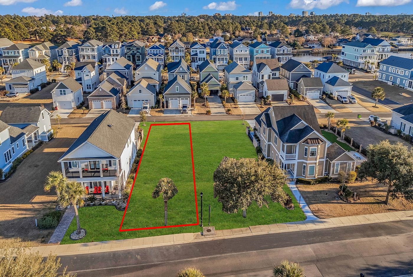 720 Crystal Water Way Myrtle Beach, SC 29579 - Photo 2 of 19 Red lines are for visual purposes only.