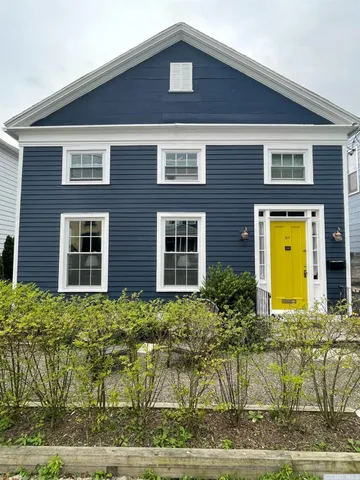 a front view of a house