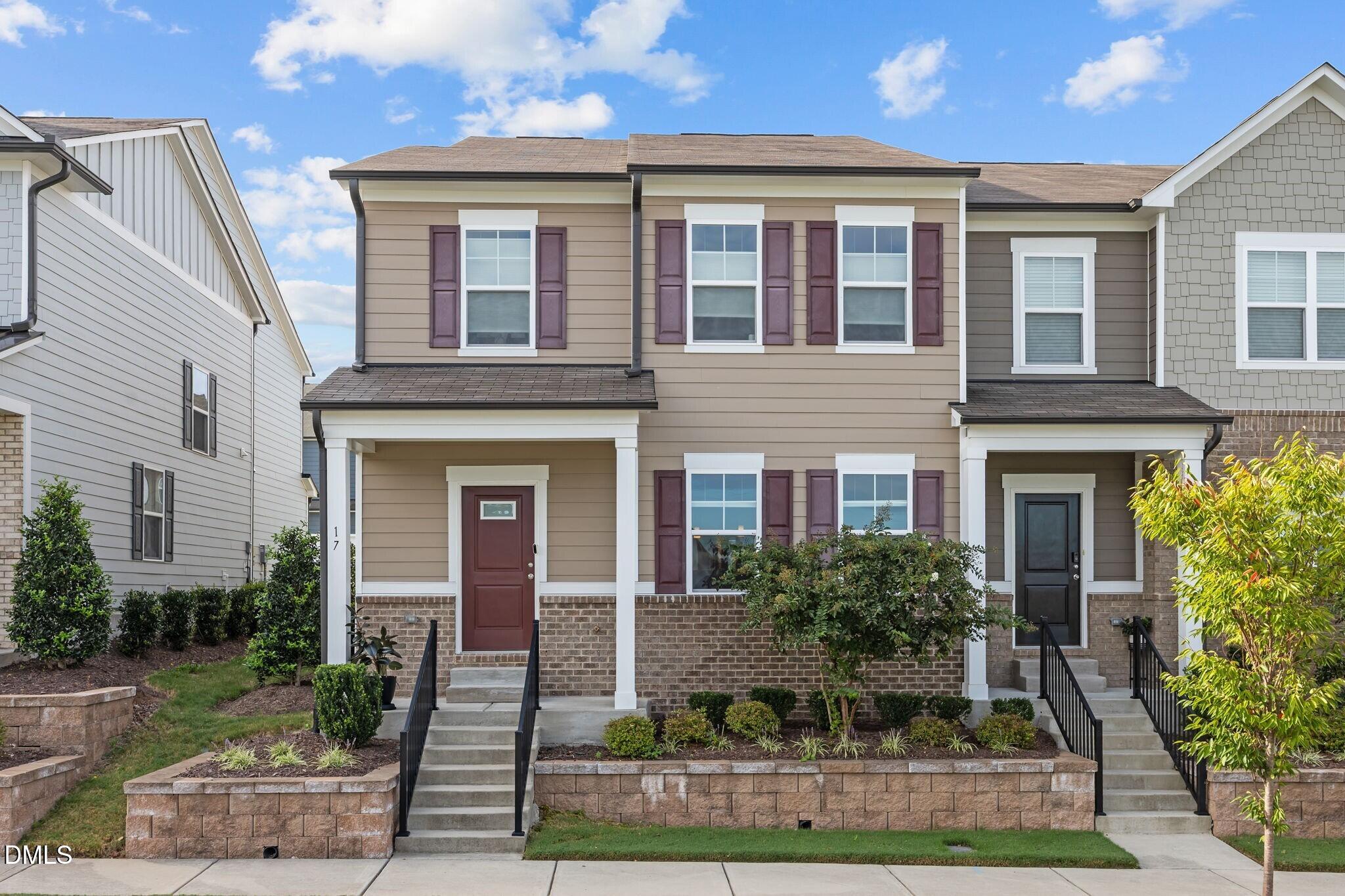 17 Rambler Lane Morrisville, NC 27560 - Photo 1 of 50 a front view of house with yard and green space
