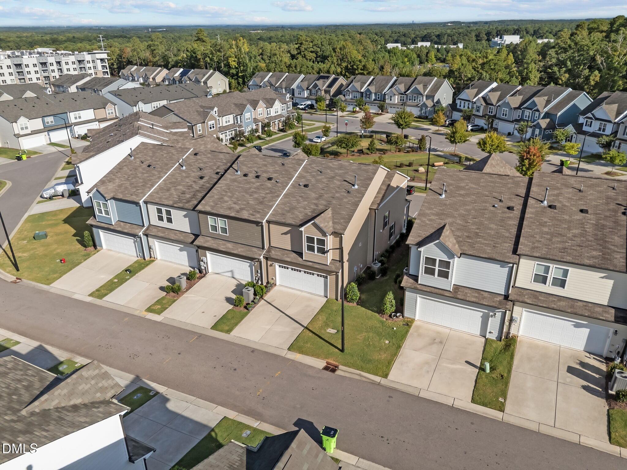 17 Rambler Lane Morrisville, NC 27560 - Photo 36 of 50 an aerial view of a house with a garden