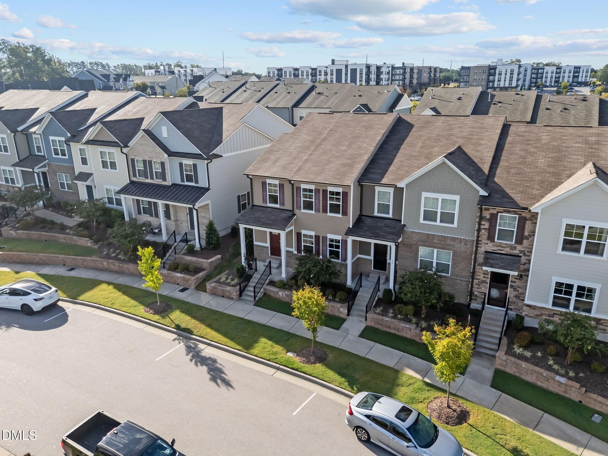 17 Rambler Lane Morrisville, NC 27560 - Photo 37 of 50 an aerial view of a house with swimming pool and furniture
