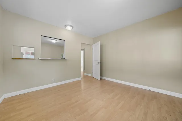 a view of an empty room