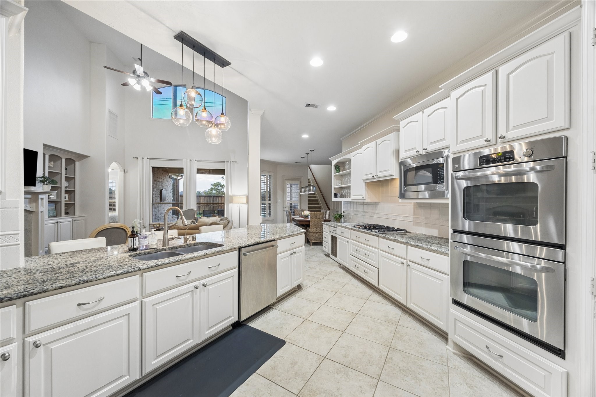 The large kitchen was updated by the sellers.
