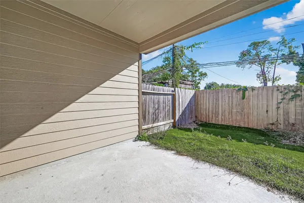 a view of a backyard with a garden